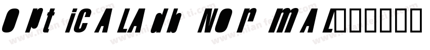 OpticalADB Normal字体转换